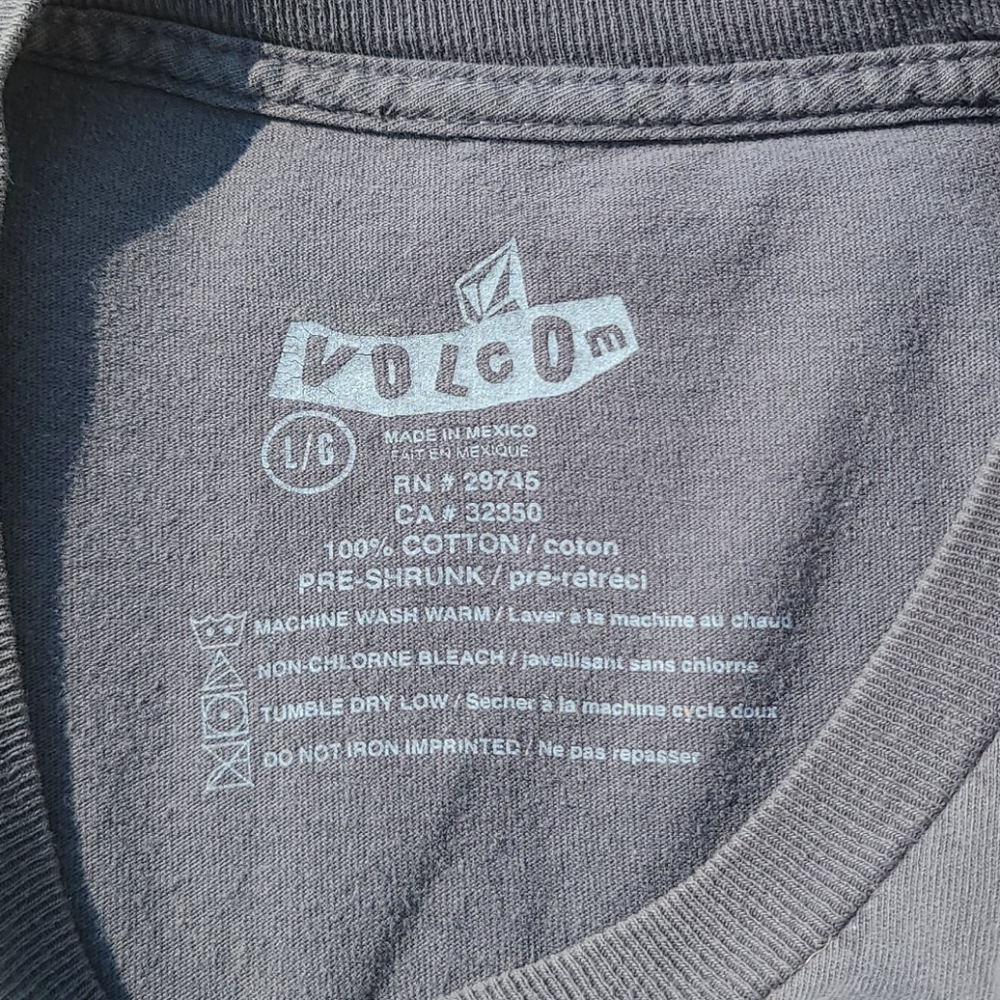 Volcom Tee In Gray, Black, Red And White - image 4